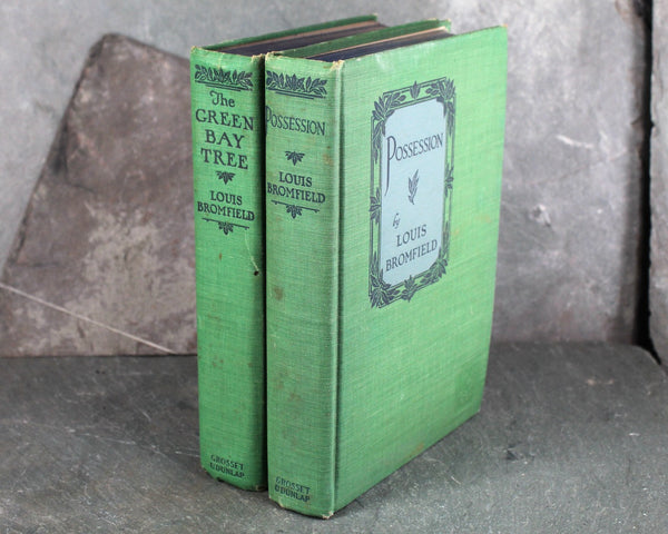 Pair of Louis Bromfield Novels | The Green Bay Tree | Possession | 1927 Antique Novels