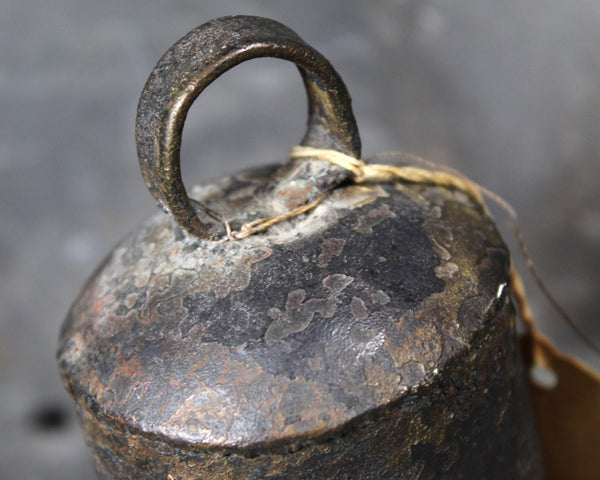 Antique Handcrafted Goat Bell | Rustic Folded and Riveted Animal Bell | Rustic Farm Bell from Persia