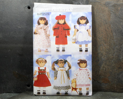 Butterick #4699 18" Doll Clothes Pattern | 1996 | UNCUT & Factory Folded | Vintage Sewing Pattern for American Girl Dolls