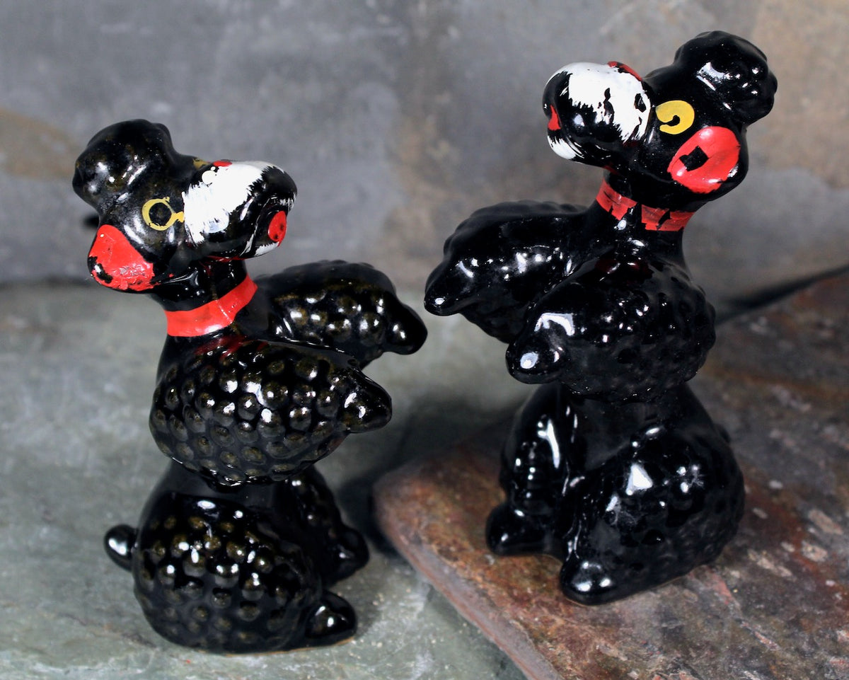 2006 Zodiac Figurine Poodle 置物 Vintage Ceramic Poodle Dog