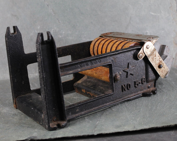 Antique Gummed Tape Dispenser | Mutual Products Co | Worcester Mass | Antique Wood and Metal Tool