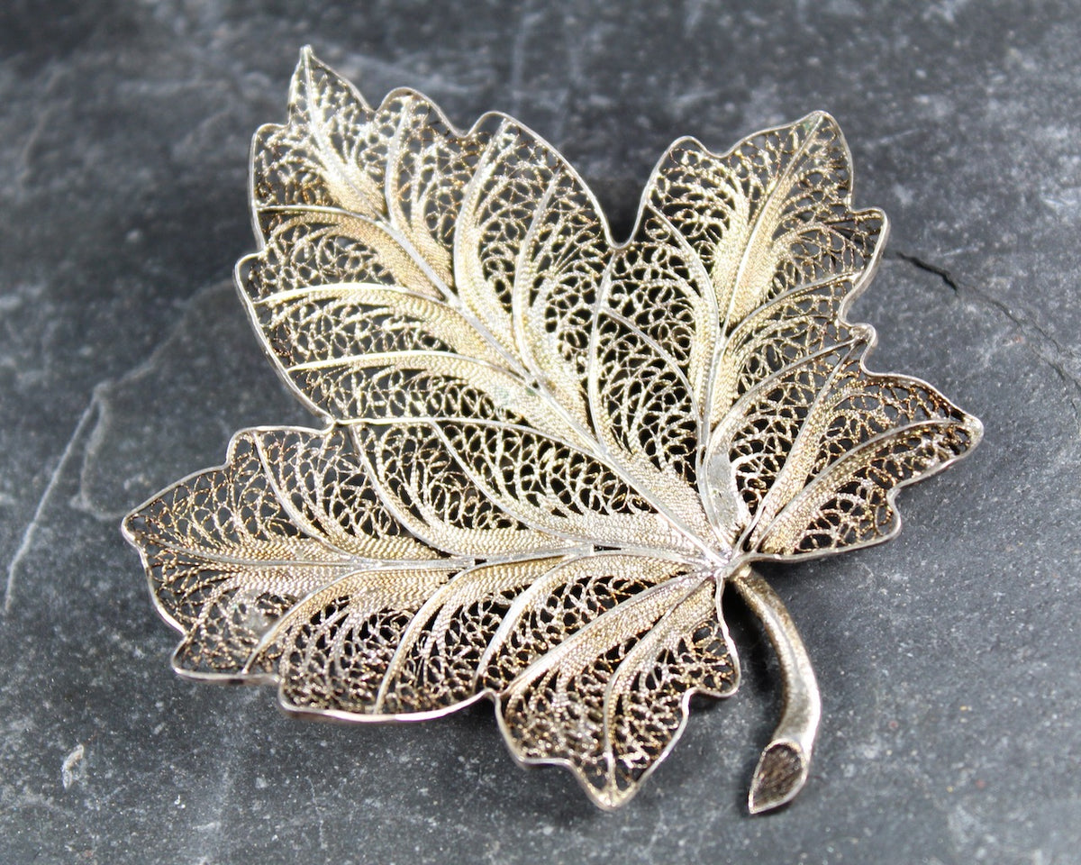 Leaf brooch best sale