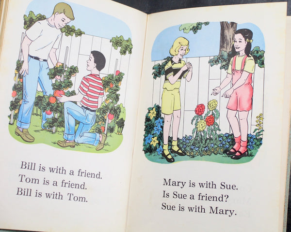 About Mary & Bill - 1966 Vintage Schoolbook - Functional Basic Reading Series