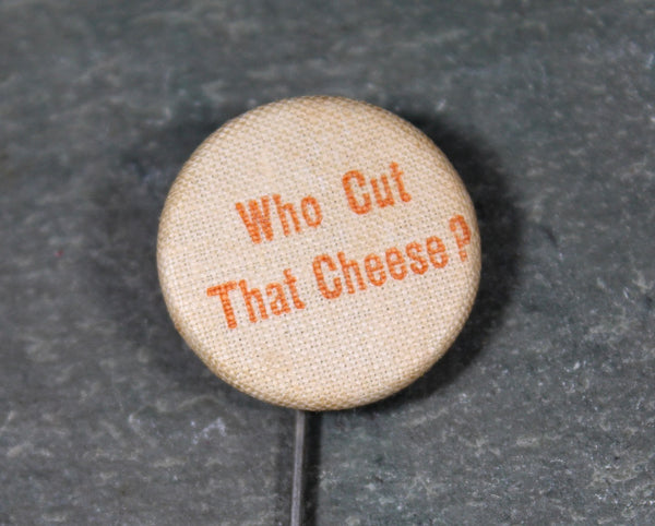 Antique Fabric Covered Pins with Sayings | Whimsical Buttons | Circa 1890s-1900s | Antique Buttons