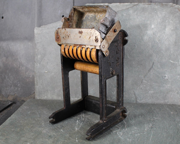 Antique Gummed Tape Dispenser | Mutual Products Co | Worcester Mass | Antique Wood and Metal Tool