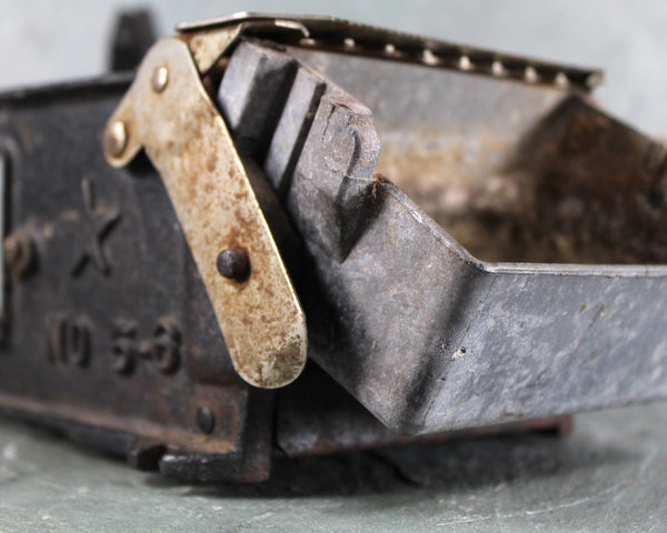 Antique Gummed Tape Dispenser | Mutual Products Co | Worcester Mass | Antique Wood and Metal Tool
