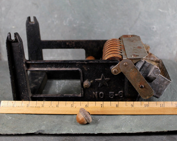 Antique Gummed Tape Dispenser | Mutual Products Co | Worcester Mass | Antique Wood and Metal Tool