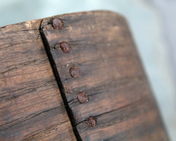 Antique Wooden Round Box | Hand Crafted Wooden Box | Hat Box Style Round Box | 11" Diameter
