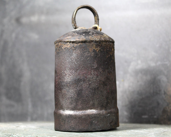 Antique Handcrafted Goat Bell | Rustic Folded and Riveted Animal Bell | Rustic Farm Bell from Persia