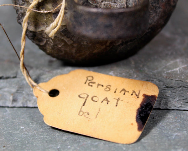 Antique Handcrafted Goat Bell | Rustic Folded and Riveted Animal Bell | Rustic Farm Bell from Persia