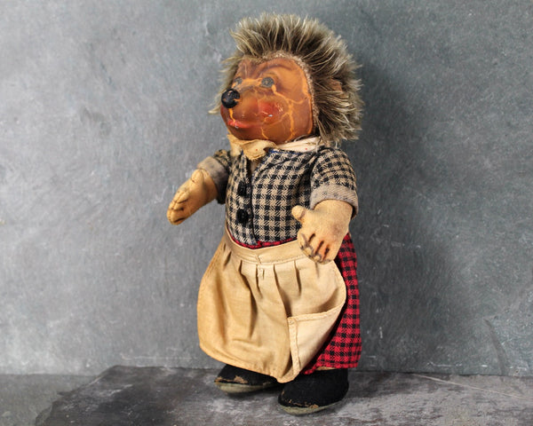 Antique Steiff Hedgehog Family Micki Doll | Antique German Hedgehog Original Doll