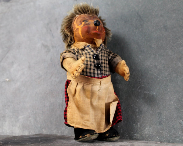Antique Steiff Hedgehog Family Micki Doll | Antique German Hedgehog Original Doll