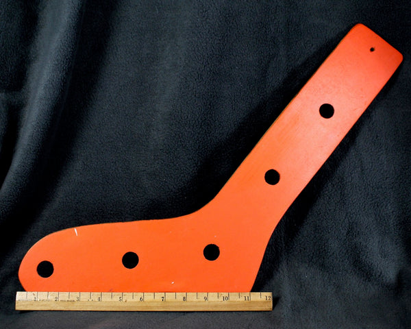 Antique Stocking/Sock Stretcher - Wooden Stocking Stretcher - Painted Holiday Red on One Side - Men's Size 12