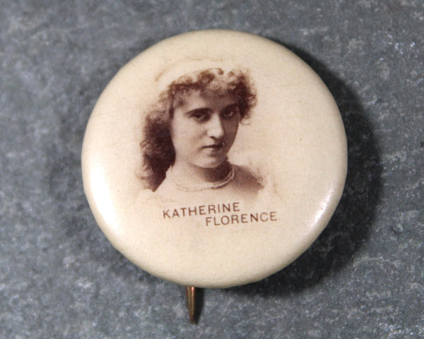 Antique Sweet Caporal Cigarette Advertising PinBack Pins | Set of 5 Pins | Actresses From Early 1900s