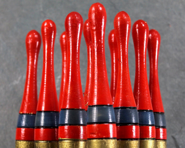 FOR TOY COLLECTORS! Antique Table Top Bowling Set | Made in Czechoslovakia | Wooden BowlingSet