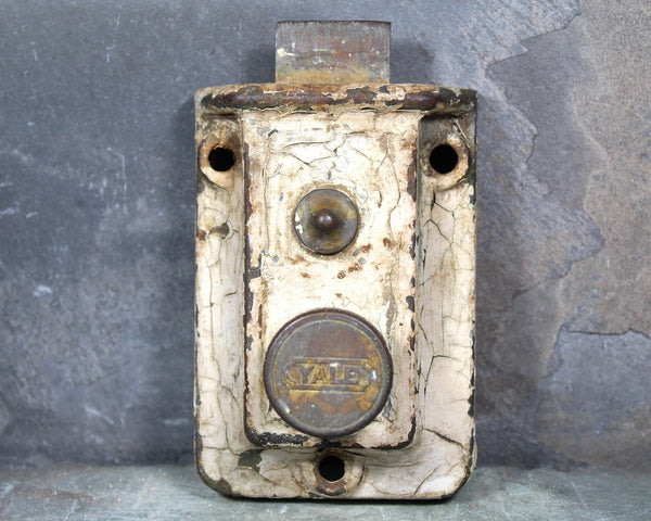 Vintage Yale Door Latch | Antique Door Hardware | Mechanism Frozen | Rustic Industrial