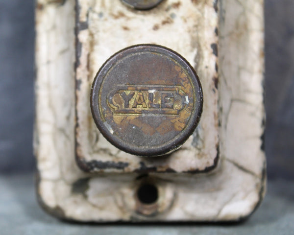 Vintage Yale Door Latch | Antique Door Hardware | Mechanism Frozen | Rustic Industrial