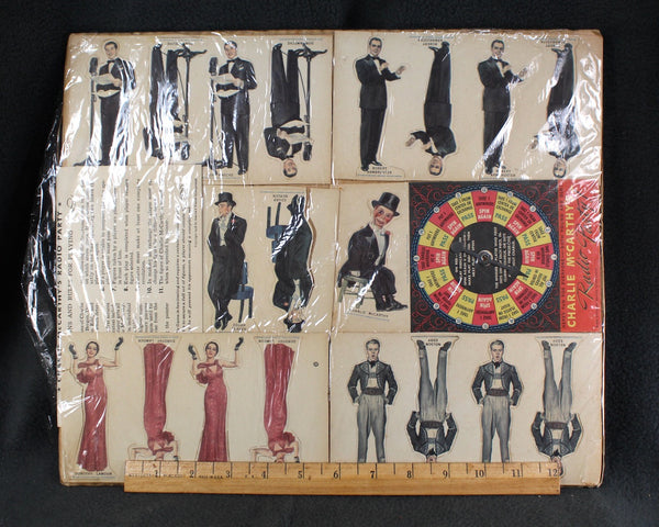 Charlie McCarthy's Radio Party Game | Chase and Sanborn Game | Classic Radio Series Game | Uncut Game Pieces