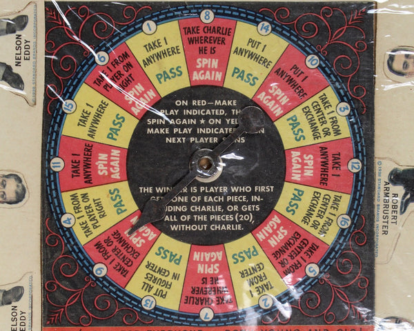Charlie McCarthy's Radio Party Game | Chase and Sanborn Game | Classic Radio Series Game | Uncut Game Pieces