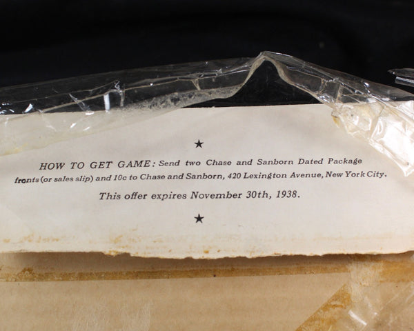 Charlie McCarthy's Radio Party Game | Chase and Sanborn Game | Classic Radio Series Game | Uncut Game Pieces