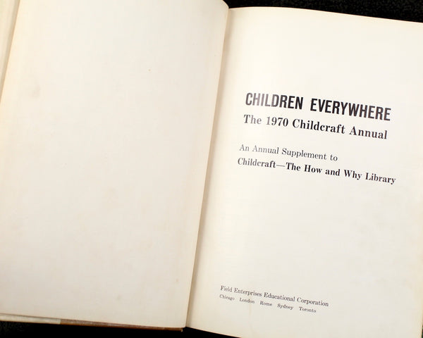 ChildCraft Annuals 1970-1973 - Set of 4 Classic Children's Encyclopedias from the Childcraft How & Why Library