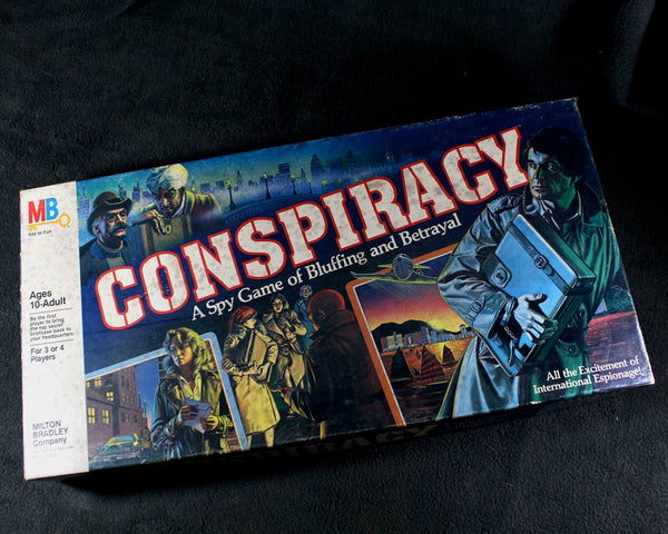 1982 Conspiracy Game by Milton Bradley - Unique Game for Family Game Night - Spy Game - High Stakes Espionage Game