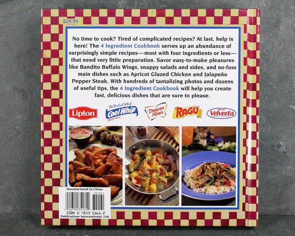 Favorite Brand Name Four Ingredient Cookbook: Fast and Easy Recipes | 2001 Cookbook Featuring Brands from Dole, M&Ms, Louis Rich, etc.