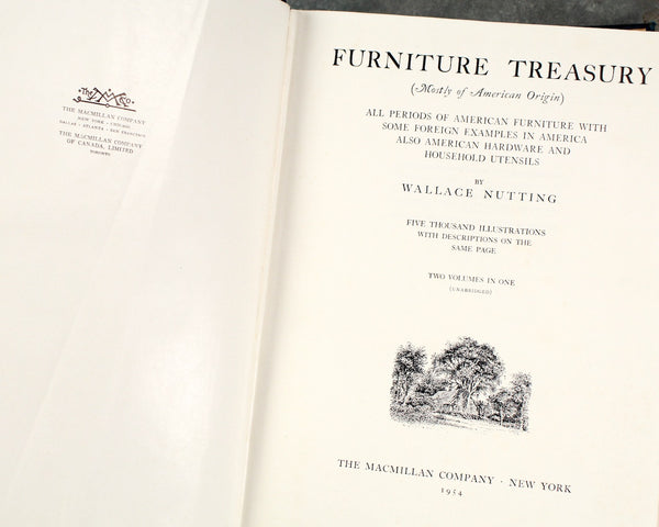 Furniture Treasury by Wallace Nutting, 1954 Two Volumes in One Edition - Anthology of American Furniture Design