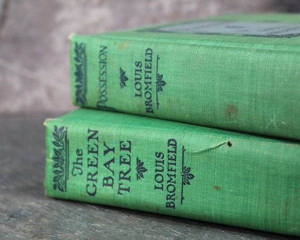 Pair of Louis Bromfield Novels | The Green Bay Tree | Possession | 1927 Antique Novels