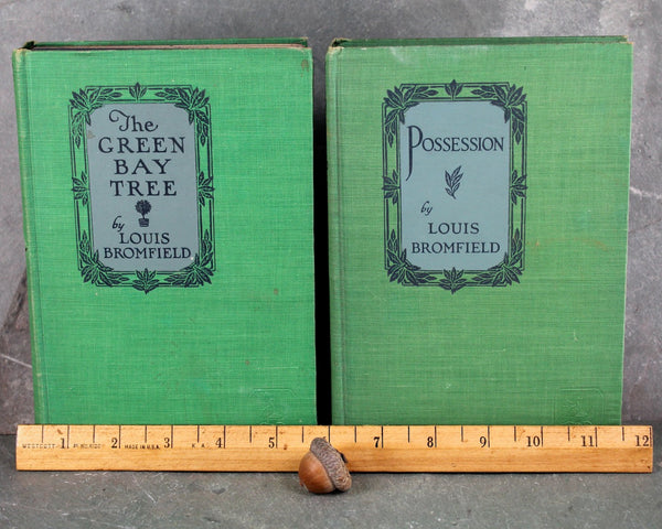 Pair of Louis Bromfield Novels | The Green Bay Tree | Possession | 1927 Antique Novels