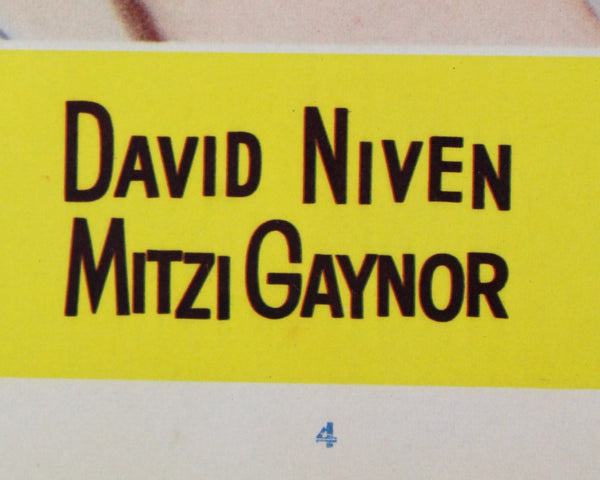 Happy Anniversary Lobby Card | David Niven | 1959 Lobby Card | Happy Anniversary Movie | Hollywood Memorabilia | Mitzi Gaynor