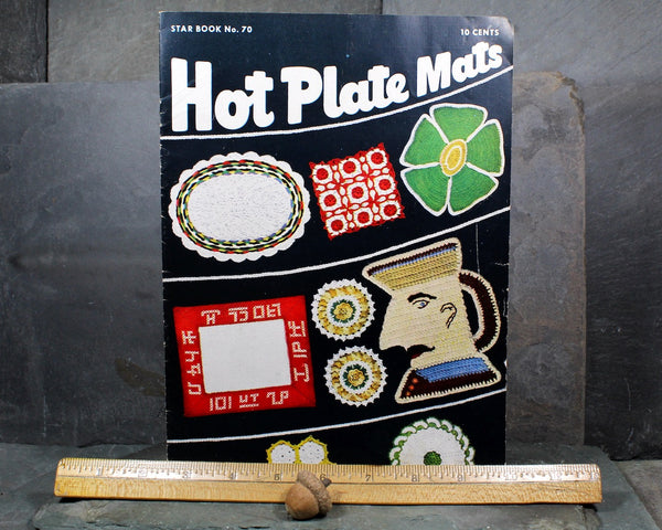 Hot Plate Mats Crochet Pattern Book, Star Book No. The 70 by the American Thread Company, 1950