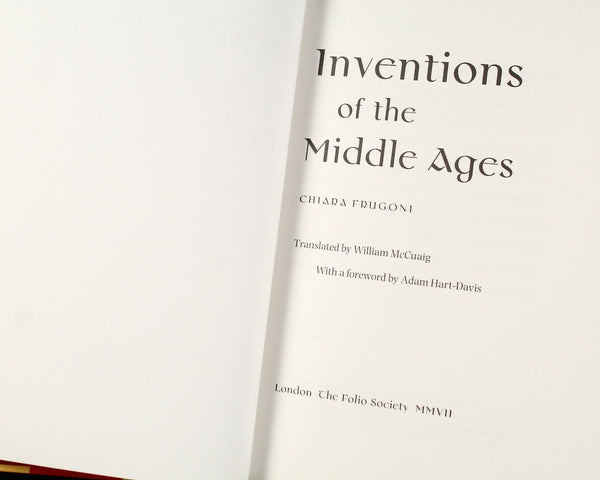 Inventions of the Middle Ages by Chiara Frugoni, 2012 History of Inventions | Translated into English