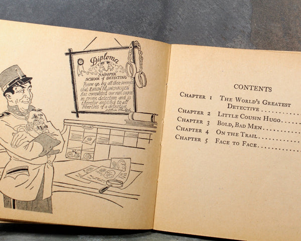 Jack Pearl as Detective Baron Munchausen | Antique 1934 Graphic Novel