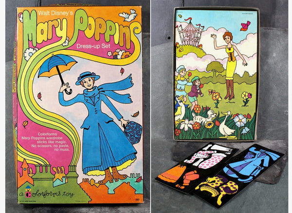 Assorted Vintage Colorforms | Many Incomplete Sets | Mary Poppins, Barbie, Raggedy Ann, Winnie the Pooh | 1960s Colorforms