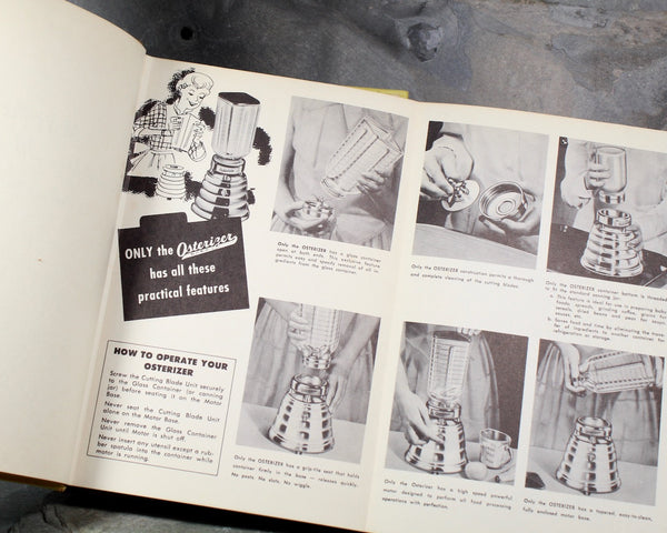 Mary Meade's Magic Recipes for the Electric Blender by Ruth Ellen Church, 1952 First Edition, Sponsored by Osterizer