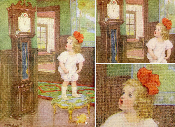 Antique Children's Picture Book Art - Your Choice of 4 Mother Goose Favorites (early 1900s) Pages - Nursery or Baby Gift- UNFRAMED