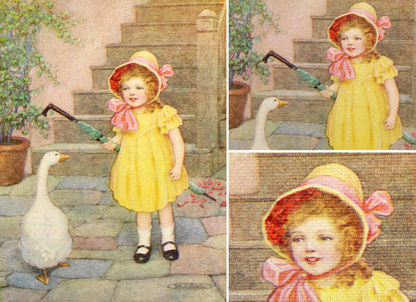 Antique Children's Picture Book Art - Your Choice of 4 Mother Goose Favorites (early 1900s) Pages - Nursery or Baby Gift- UNFRAMED