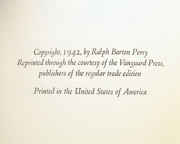 RARE! Plea for an Age Movement by Ralph Barton Perry, 1942 | 1 of only 600 Copies Printed | Book about Aging