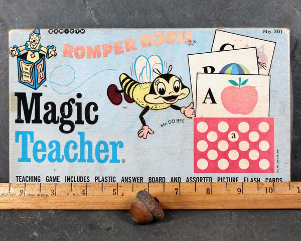 Romper Room Magic Teacher | 1970s Vintage Flash Card Set by Bar-Zip | Classic Romper Room Learning Toy