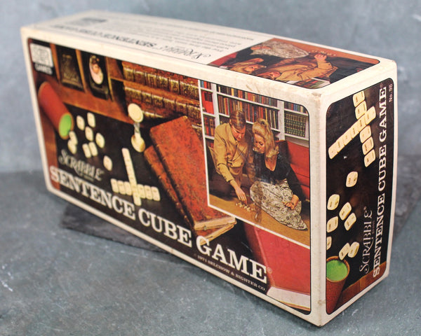 Scrabble Brand Sentence Cube Game | 1971 Selchow & Righter Company | Classic Word Game