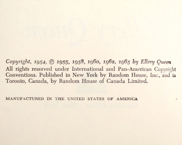 Ellery Queen Set of 2 Books | Queen's Full (1965) and The House of Brass (1968) | Classic Mystery Novels