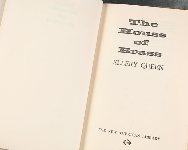 Ellery Queen Set of 2 Books | Queen's Full (1965) and The House of Brass (1968) | Classic Mystery Novels