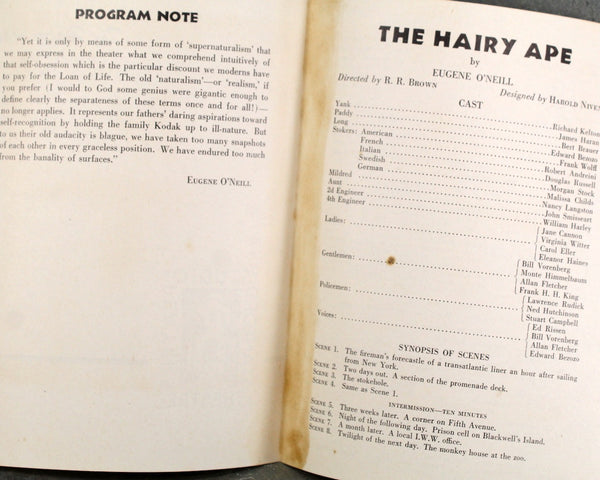 The Hairy Ape: Production Book MBA Thesis by Robert R. Brown, 1949 Stanford University Thesis, School of Speech & Drama