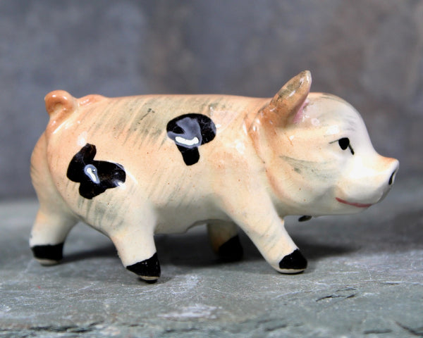 Vintage Porcelain Piggies | Vintage Ceramic Pig | Piggy Figurine | Hand Painted Figurine