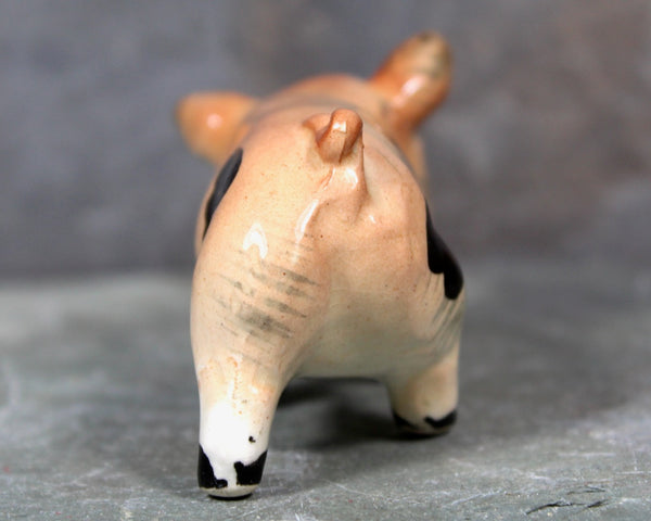 Vintage Porcelain Piggies | Vintage Ceramic Pig | Piggy Figurine | Hand Painted Figurine