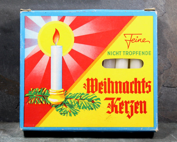 16 Vintage Miniature Candles from Germany - Vintage Candles for Christmas or Any Occasion