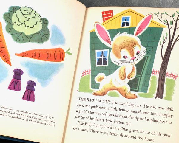 FOR BUNNY LOVERS! Set of 3 Bunny-Themed Vintage Picture Books from the 1950s/60s | Vintage Easter | Vintage Children's Books