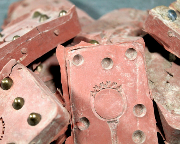 Vintage Rubber Jewelry Molds - Your Choice of 5 Different Molds including Rings, Pendants, & Pins