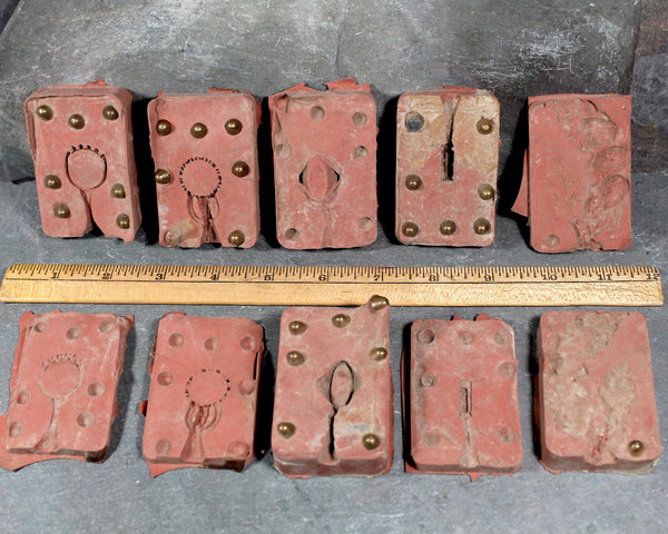 Vintage Rubber Jewelry Molds - Your Choice of 5 Different Molds including Rings, Pendants, & Pins